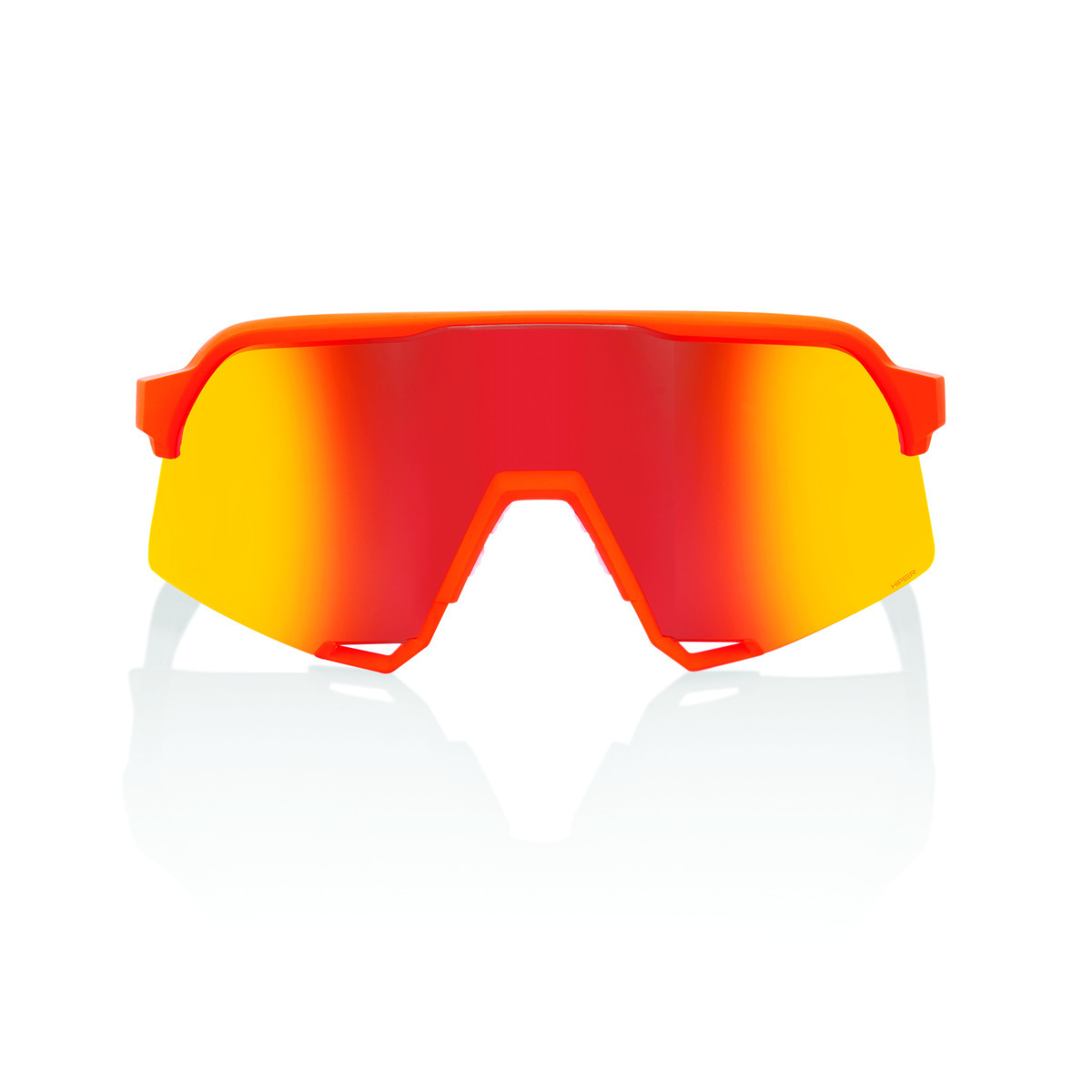 Купить Спортивные очки 100% S3 / Soft Tact Neon Orange / HiPER Red Multilayer Mirror Lens, 60005-00008 7ft.ru в интернет магазине Семь Футов