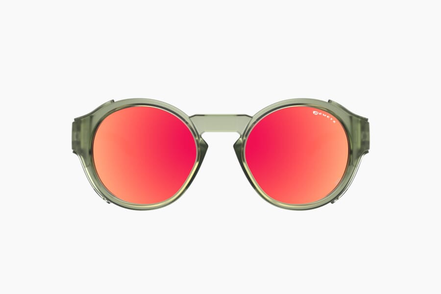 Купить Спортивные очки Demetz Sky-Track / Crystal Green / Matt Black Grey Mirror Red Cat.4, skytrack4351gu51 7ft.ru в интернет магазине Семь Футов