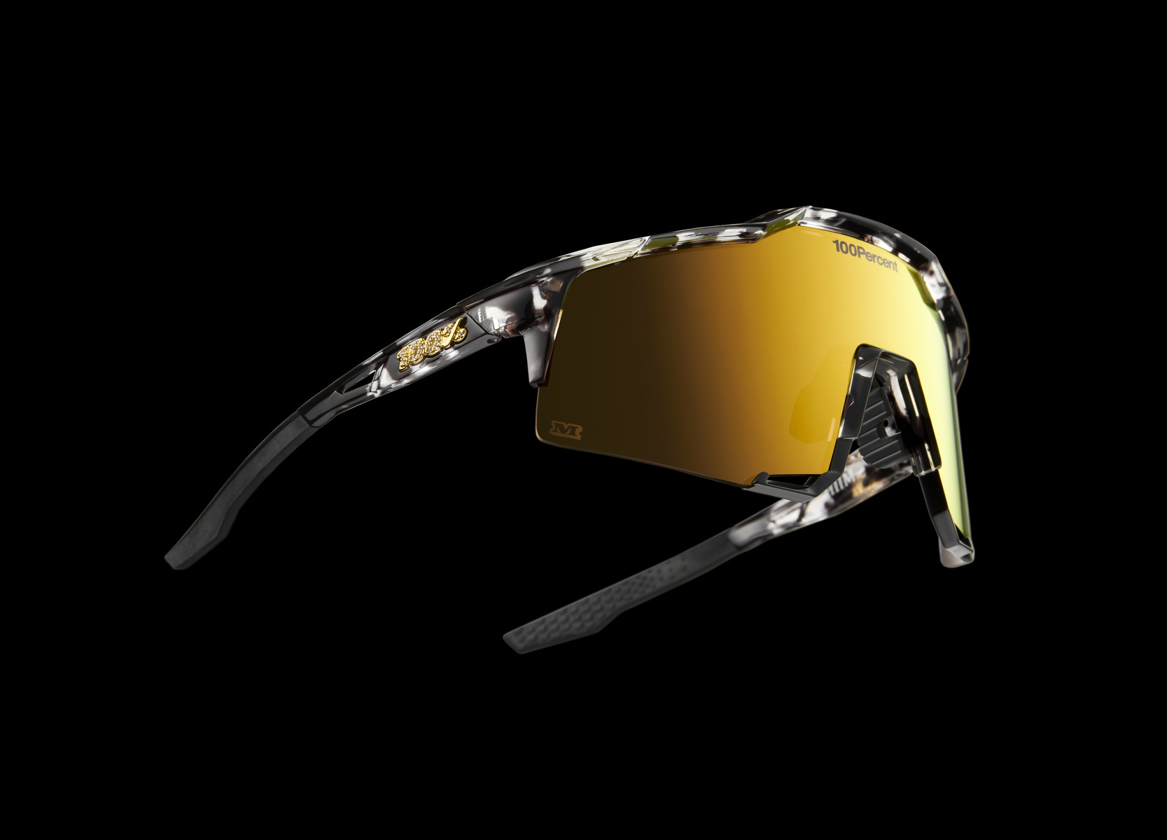 Купить Спортивные очки 100% SPEEDCRAFT Money Mike 3 Polished Black Tortoise - HiPER 24K Gold Mirror Lens, 61007-00001 7ft.ru в интернет магазине Семь Футов