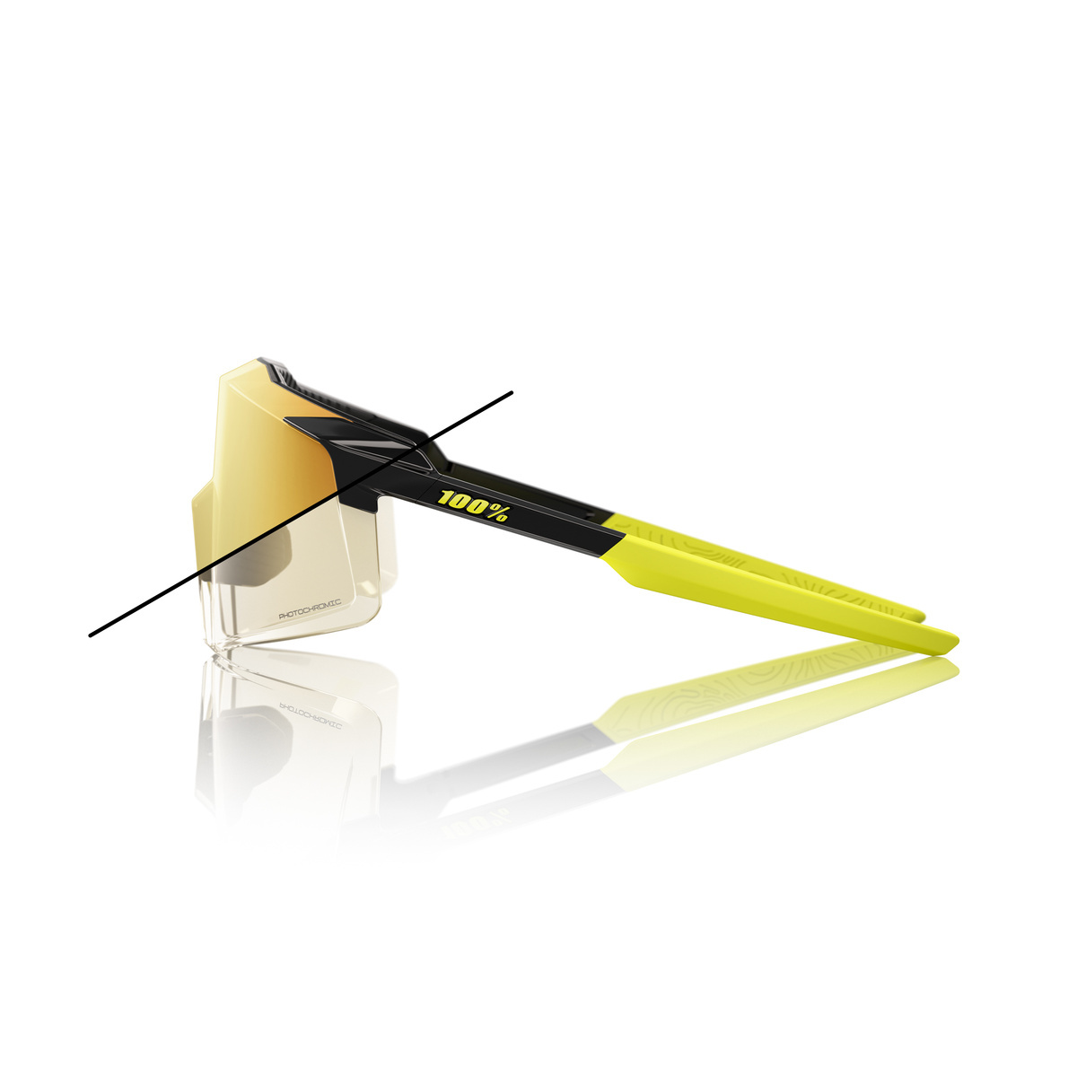 Купить Спортивные очки 100% AEROCRAFT Gloss Metallic Black - Gold Mirror Photochromic Lens, 60032-00012 7ft.ru в интернет магазине Семь Футов