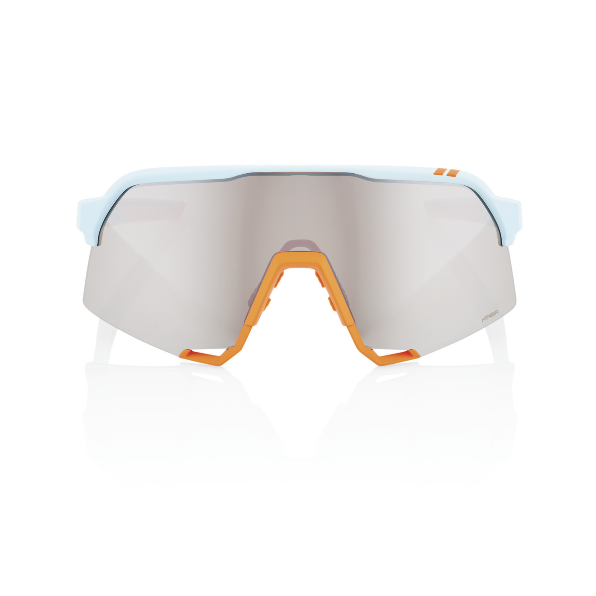 Купить Спортивные очки с диоптриями 100% S3 / Soft Tact Two Tone / HiPER Silver Mirror Lens, rx-056/60005-00003 7ft.ru в интернет магазине Семь Футов