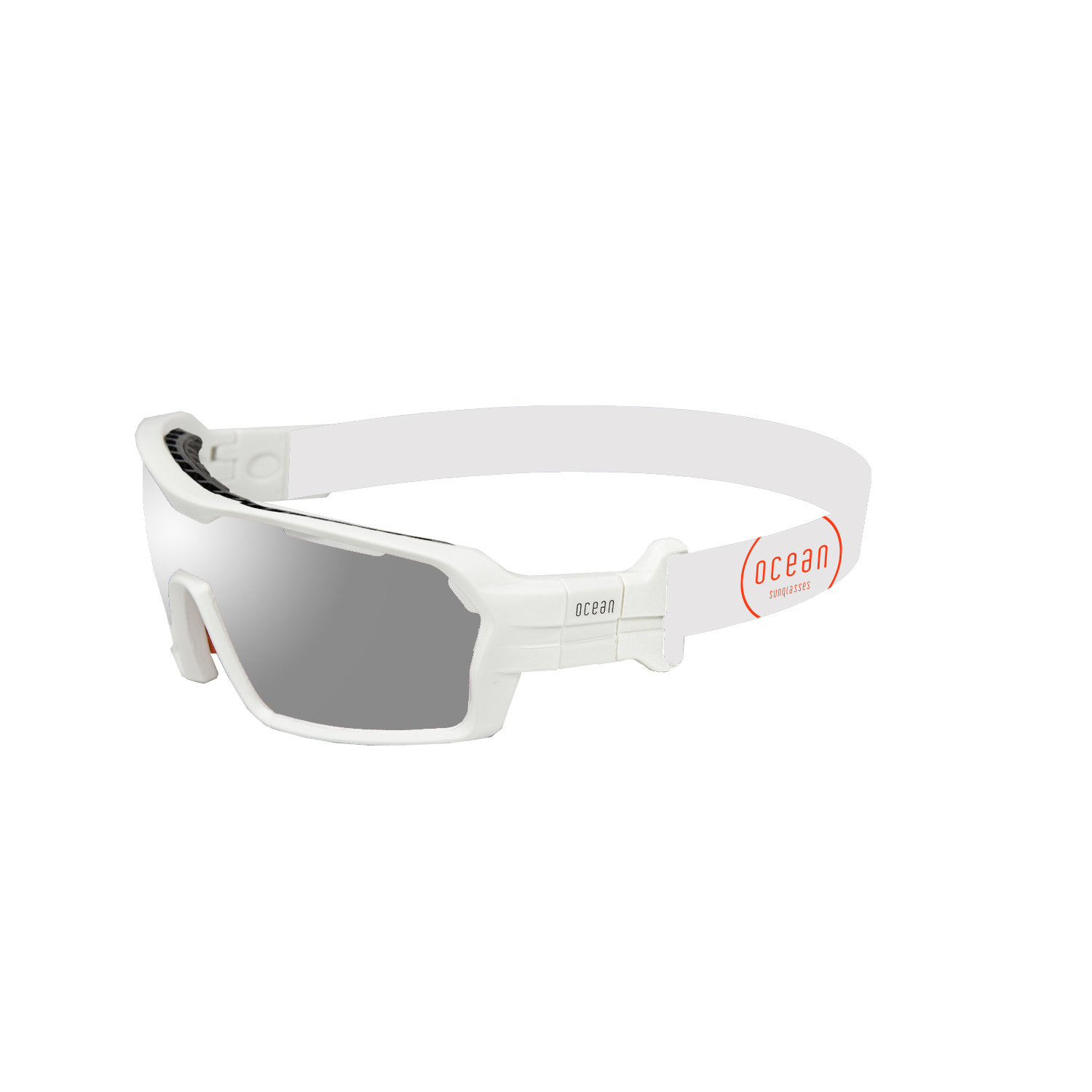 Купить Спортивные очки с диоптриями OCEAN Chameleon Matt White / Revo Grey Polarized lenses, rx-687/3700.6 7ft.ru в интернет магазине Семь Футов