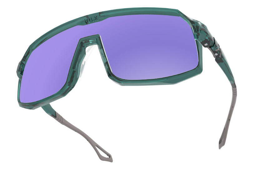 Купить Спортивные очки HILX Inferno Shiny Crystal Green / Photochromic Purple Mirror Lens, hif06102-ifxph10 7ft.ru в интернет магазине Семь Футов