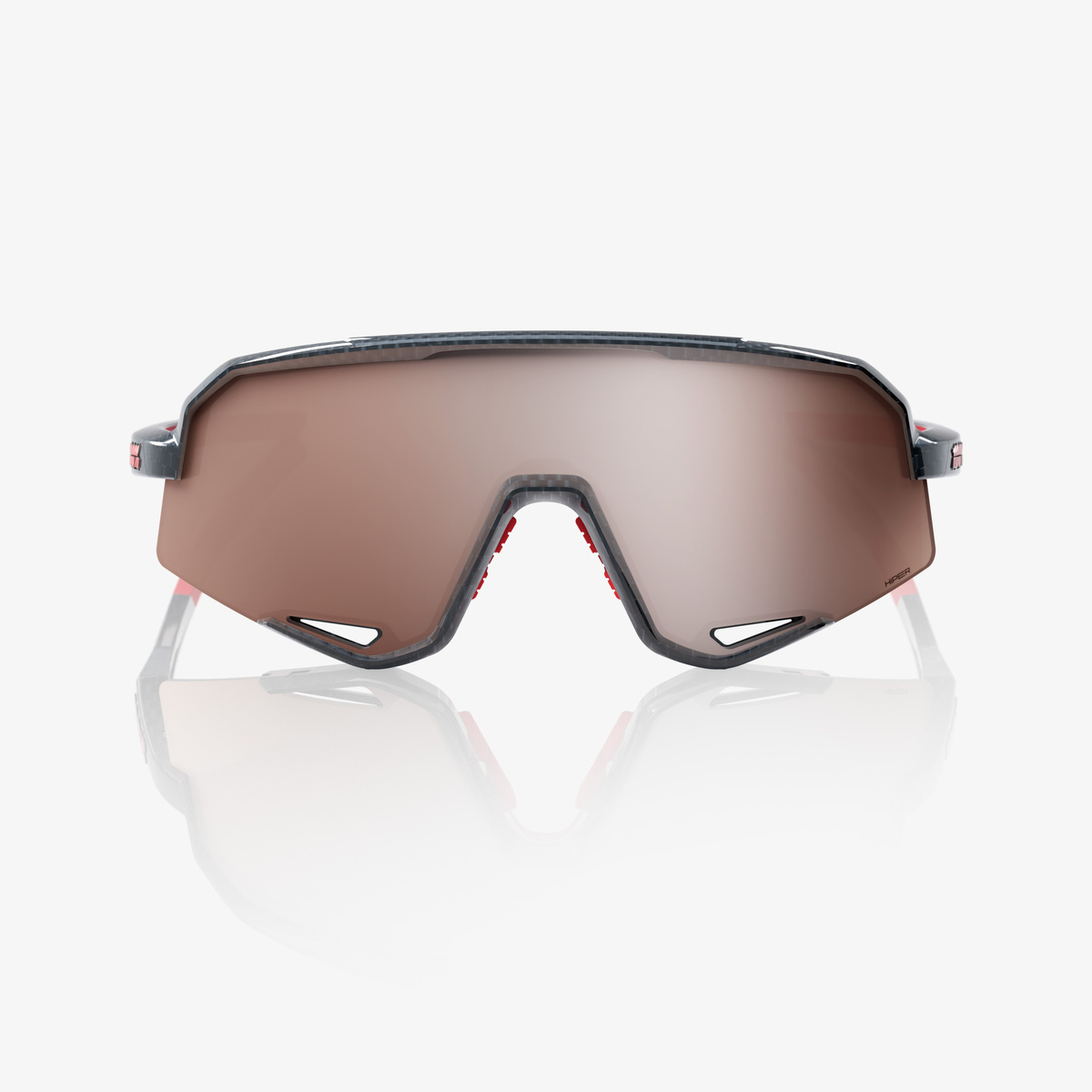 Купить Спортивные очки с диоптриями 100% Slendale / Gloss Carbon Fiber / HiPER Crimson Silver Mirror, rx-018/60057-00001 7ft.ru в интернет магазине Семь Футов