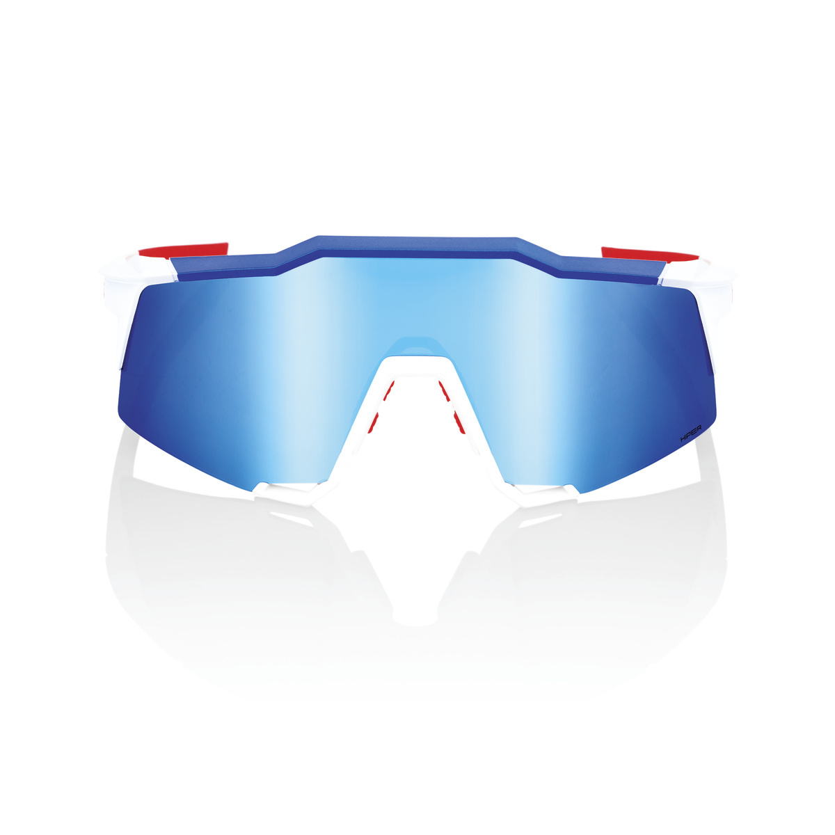 Купить Спортивные очки 100% Speedcraft / TotalEnergies Team Matte White/ / Metallic Blue HiPER NL Mirror Lens, 60007-00021 7ft.ru в интернет магазине Семь Футов