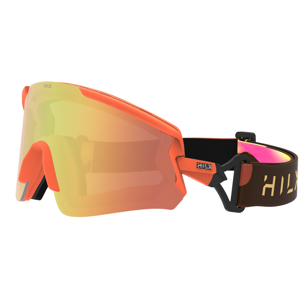 Купить Спортивные очки HILX Ronin Matt Orange / Gold Polarized Lens, hrn02201-rngd1 7ft.ru в интернет магазине Семь Футов