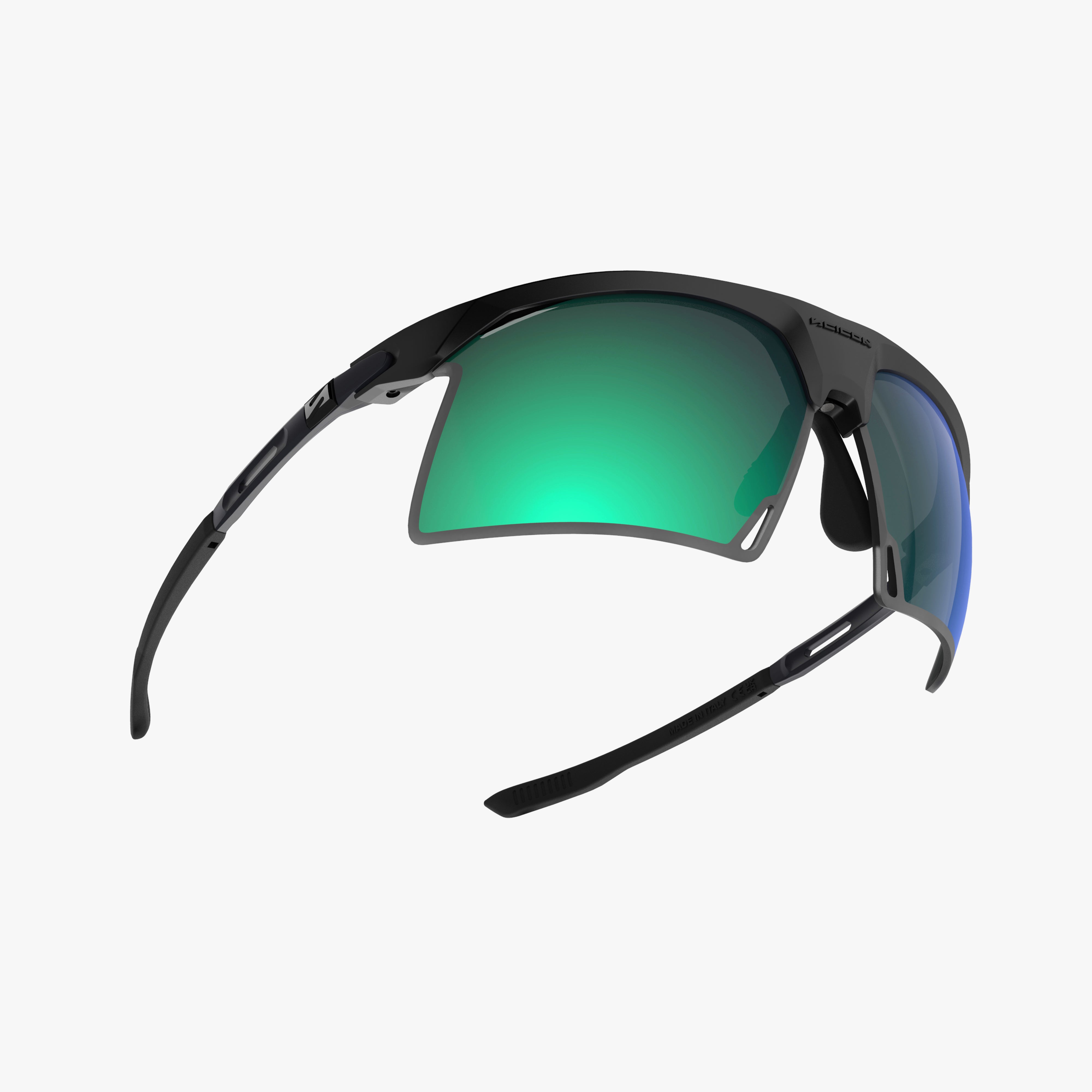 Купить Спортивные очки c диоптриями Scicon Aerobeam Titanium Sunglasses Black Matt Polarized Multi Mirror Green, rx-375/ey424201 7ft.ru в интернет магазине Семь Футов