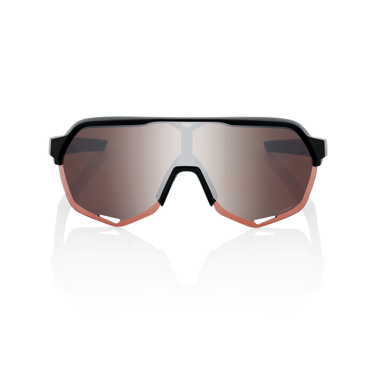 Купить Спортивные очки 100% S2 / Soft Tact Black / HiPER Crimson Silver Mirror Lens, 60006-00002 7ft.ru в интернет магазине Семь Футов