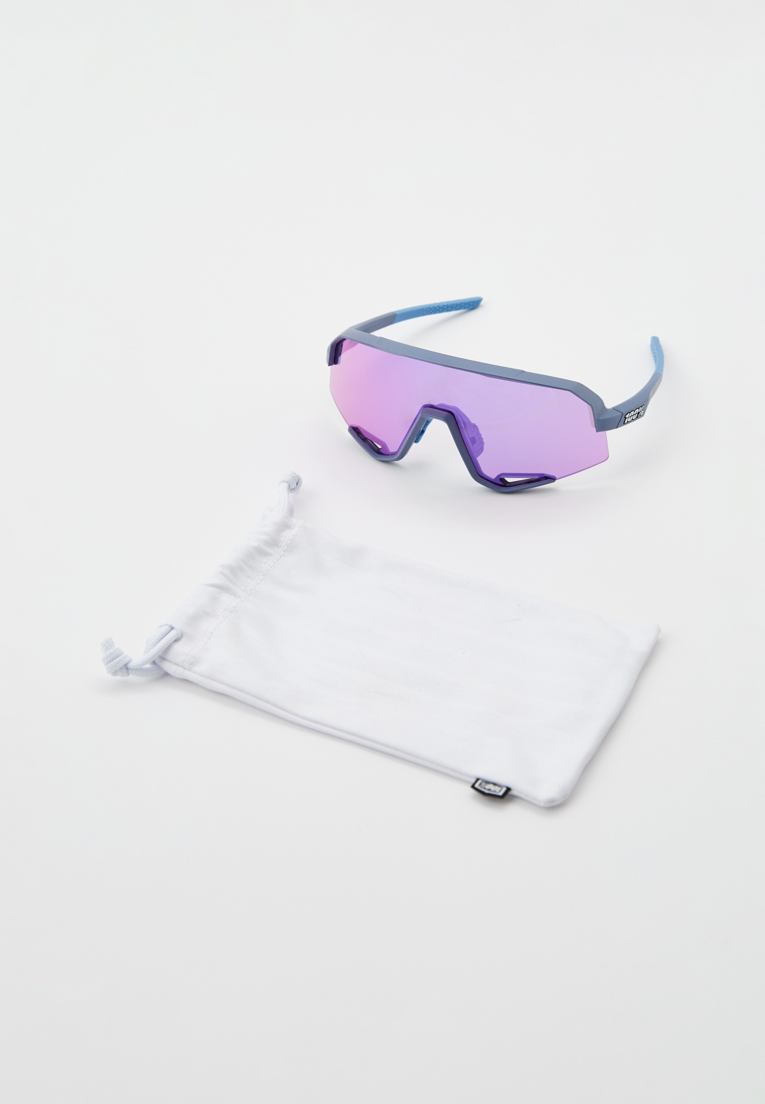 Купить Спортивные очки с диоптриями 100% SLENDALE Satin Storm Metallic - Purple Mirror Lens, rx-018/60057-10017 7ft.ru в интернет магазине Семь Футов