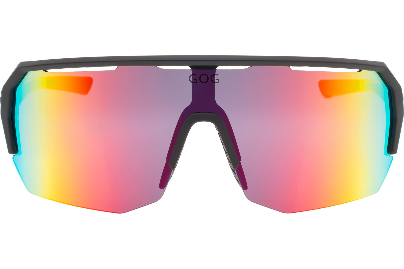 Купить Спортивные очки GOG Bragi / Matt Black-Neon Orange / Red Lens, e522-2 7ft.ru в интернет магазине Семь Футов