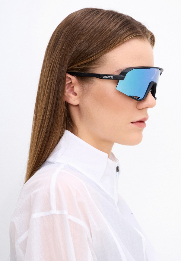 Купить Спортивные очки с диоптриями 100% Slendale / Matte Black / HiPER Blue Multilayer Mirror, rx-018/60057-00003 7ft.ru в интернет магазине Семь Футов