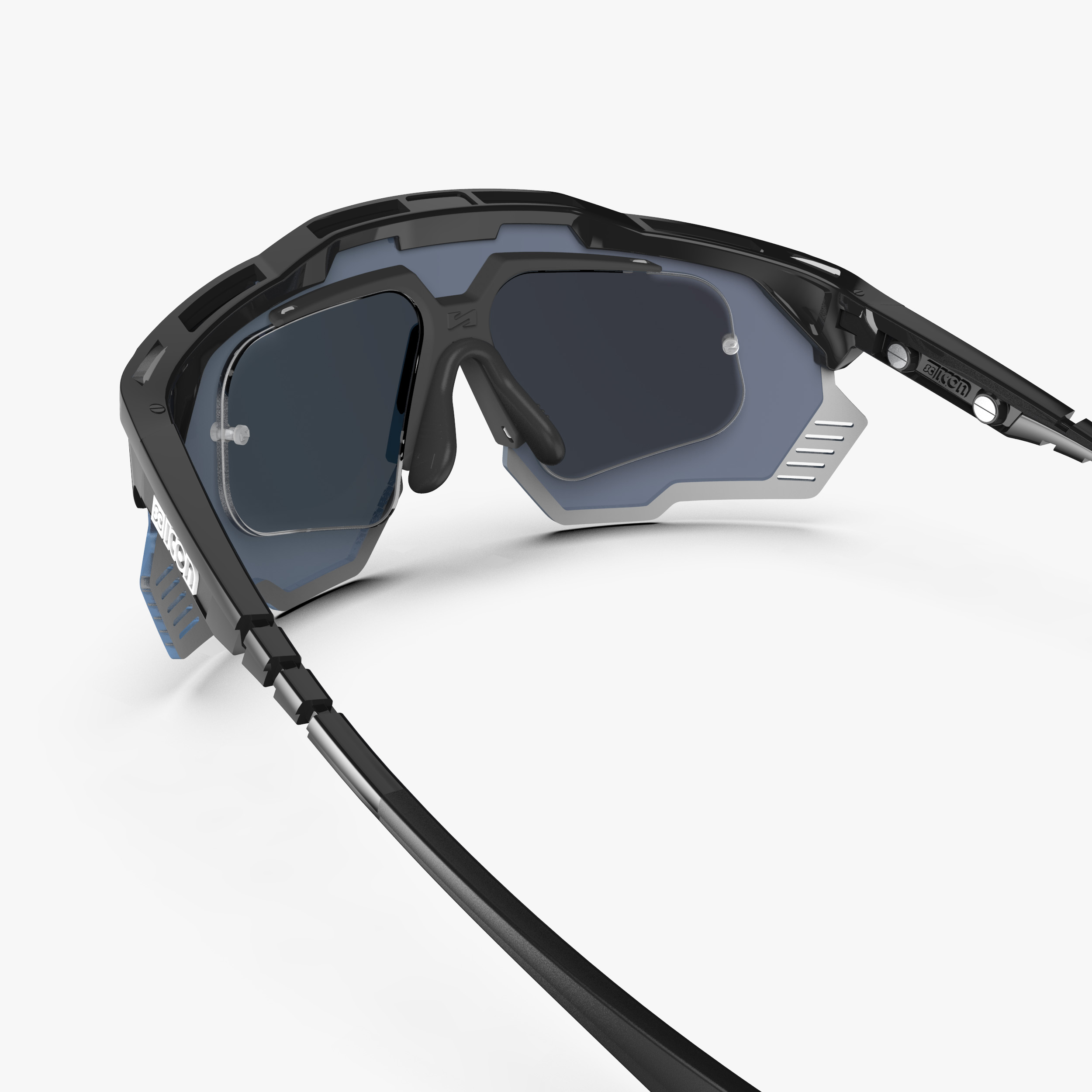Купить Спортивные очки c диоптриями Scicon Aeroshade 2.0 Titanium Sunglasses Black Matt Multi Mirror Silver + Pink, rx-937/ey440801 7ft.ru в интернет магазине Семь Футов