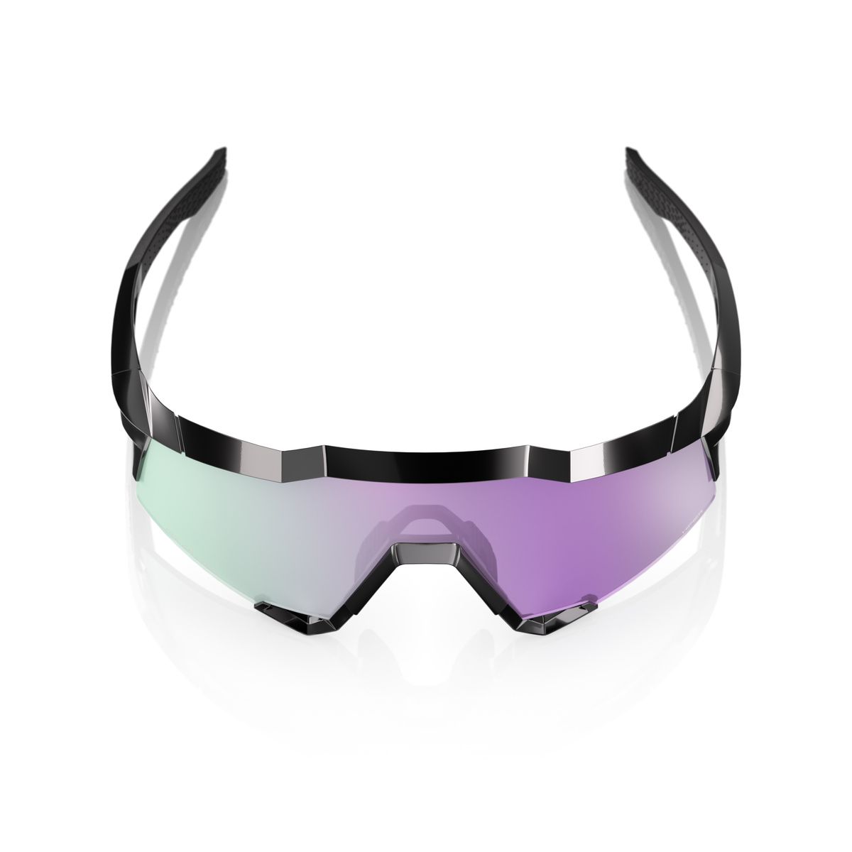 Купить Спортивные очки 100% SPEEDCRAFT Polished Black - HiPER Lavender Mirror Polarized Lens, 60007-00041 7ft.ru в интернет магазине Семь Футов