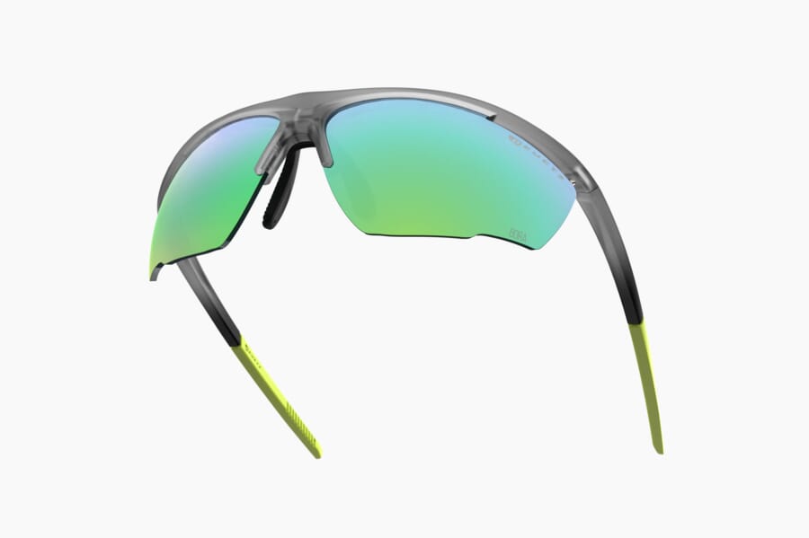 Купить Спортивные очки Demetz Relief L / Matte Grey Crystal / Lime 67-13 Pink Mirror Green Cat.3, relief8242rv67 7ft.ru в интернет магазине Семь Футов