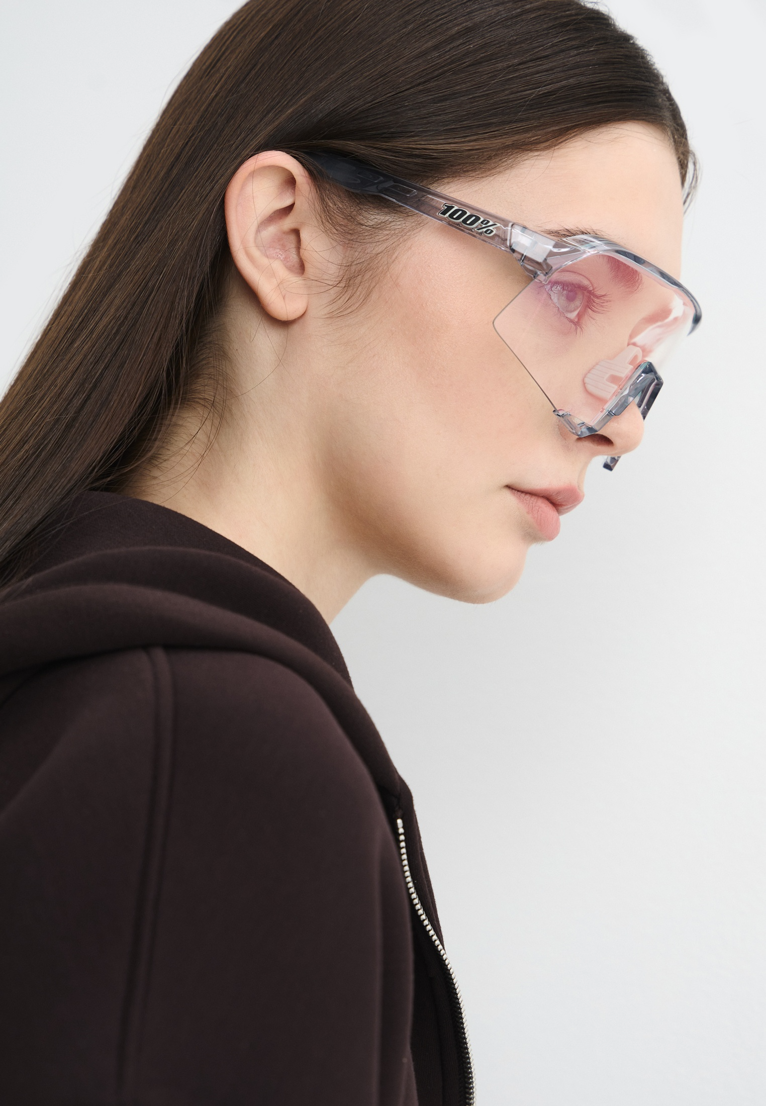 Купить Спортивные очки с диоптриями 100% S3 Polished Translucent Grey - Rose Gold Mirror Photochromic Lens, rx-056/60005-00037 7ft.ru в интернет магазине Семь Футов