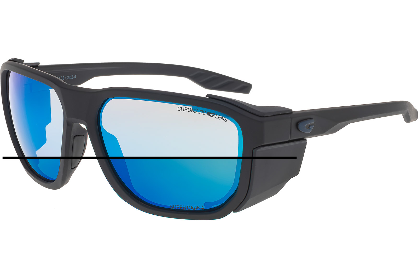 Купить Спортивные очки GOG Pamir / Matt Metallic Black/Black / Photochromic Reflex White-Blue, e460-2c 7ft.ru в интернет магазине Семь Футов
