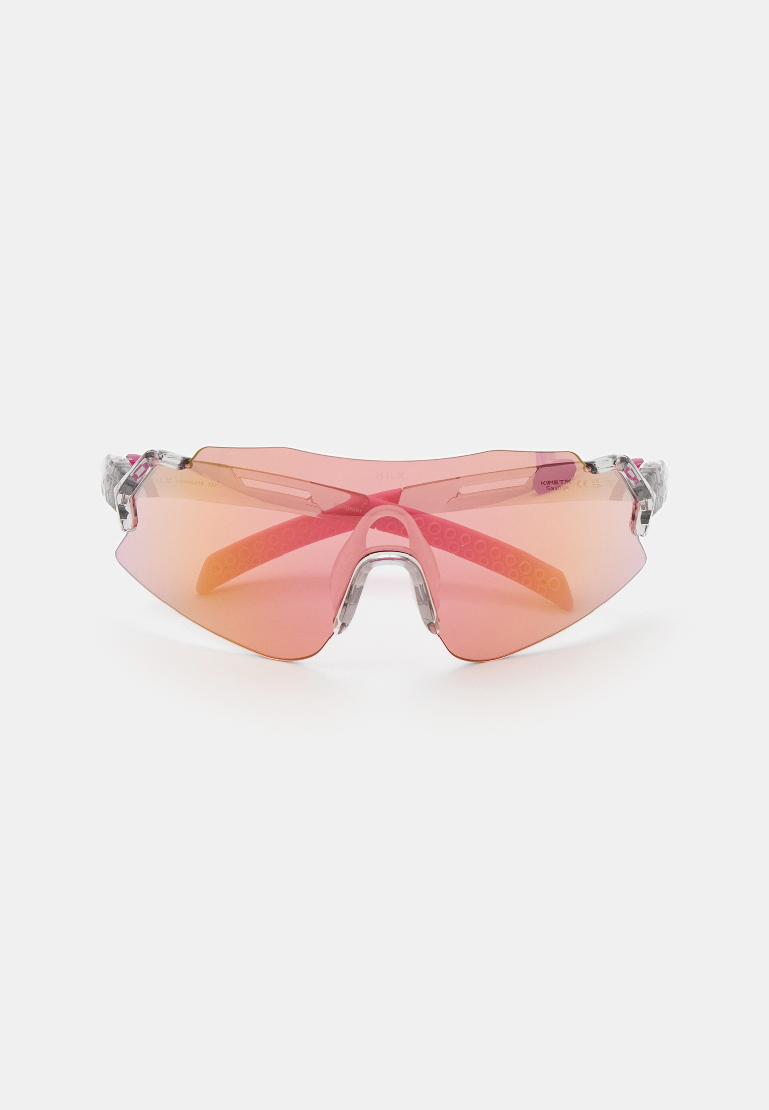 Купить Спортивные очки с диоптриями HILX Savage 2.0 Shiny Crystal Grey Pink / Pink Lens, rx-562/hsa05409-sv5pk16 7ft.ru в интернет магазине Семь Футов