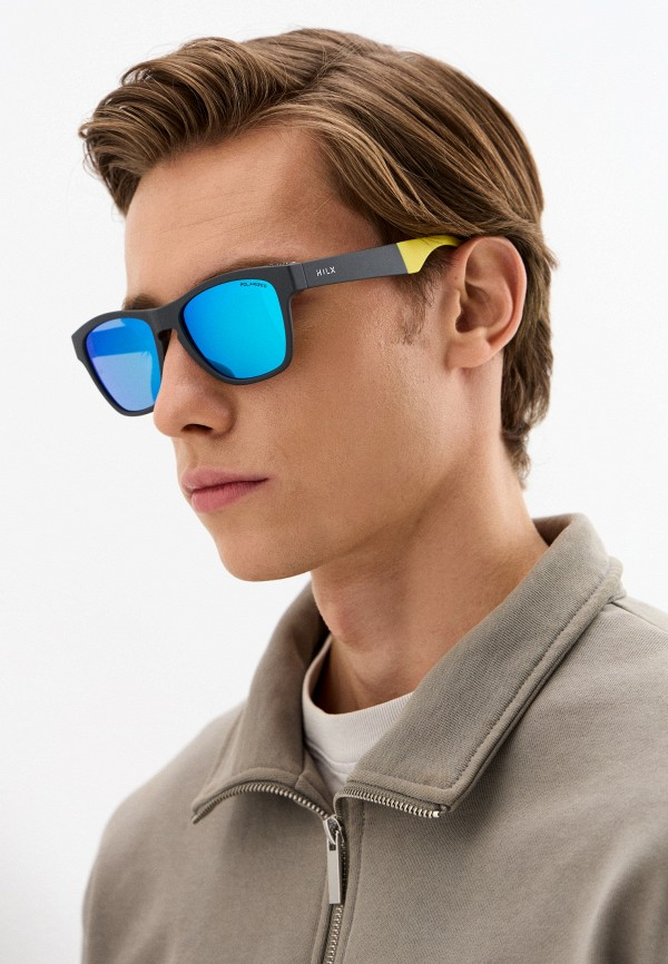 Купить Спортивные очки HILX Unfold Matt Metallic Grey / Blue Polarized Lens, huf01607-ufbl12 7ft.ru в интернет магазине Семь Футов