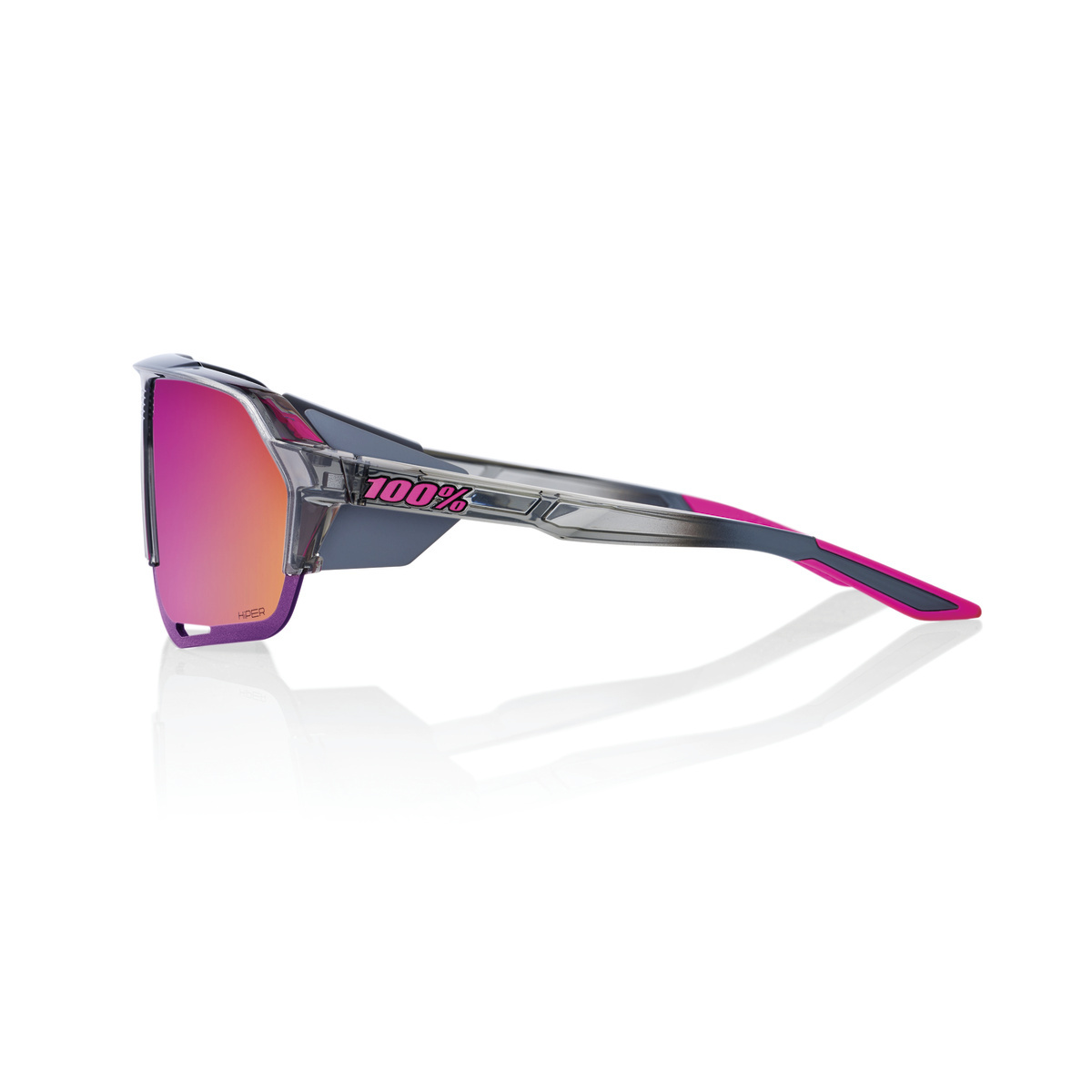 Купить Спортивные очки с диоптриями 100% Norvik / Polished Translucent Grey / Purple Multilayer Mirror Lens, rx-018/60031-00008 7ft.ru в интернет магазине Семь Футов