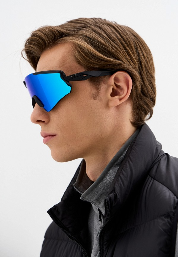 Купить Спортивные очки HILX Ronin Matt Black / Blue Polarized Lens, hrn02203-rnbl3 7ft.ru в интернет магазине Семь Футов