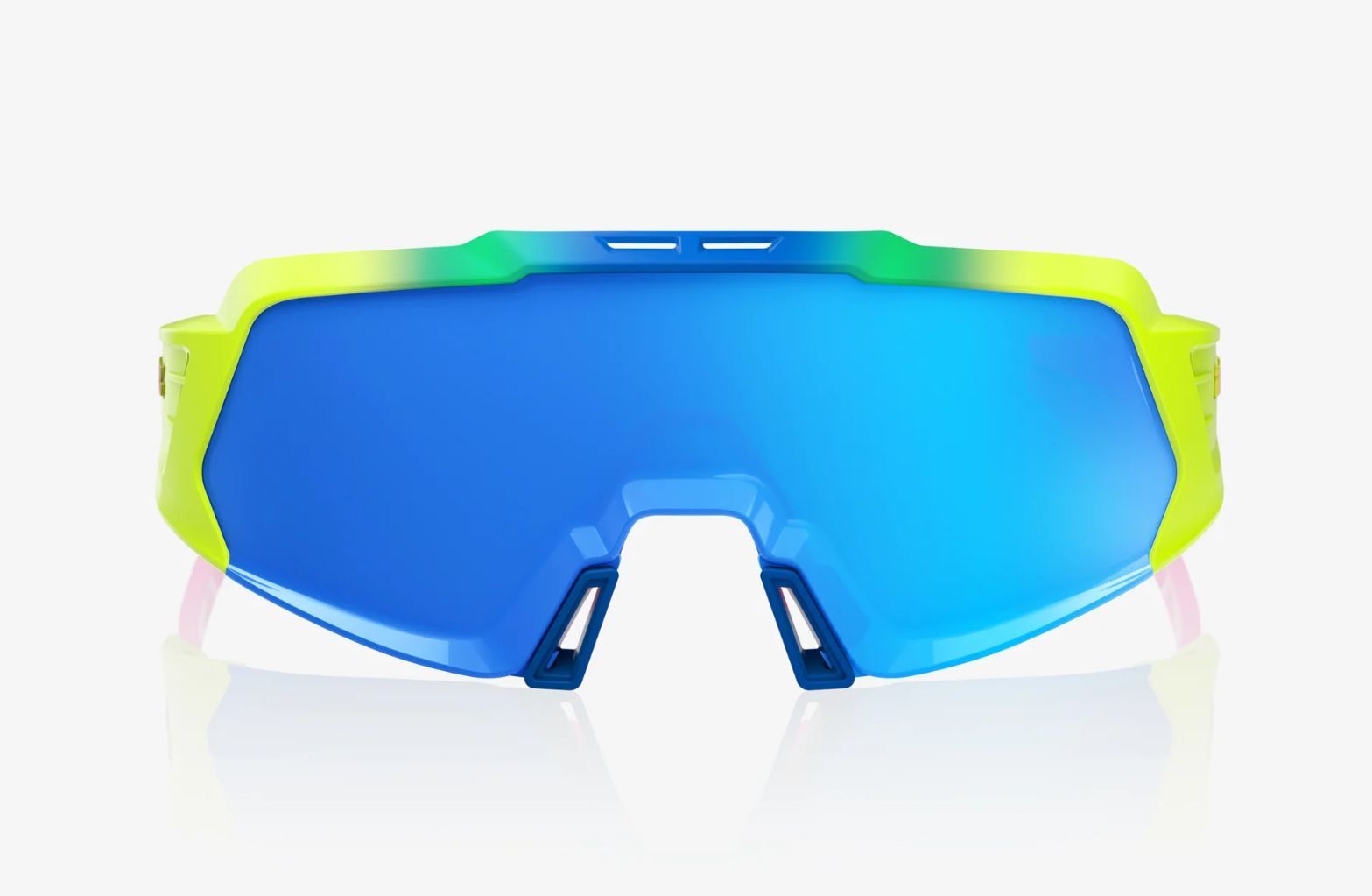 Купить Спортивные очки 100% KORBIN X Satin Neon - Blue Mirror Lens, 60064-00006 7ft.ru в интернет магазине Семь Футов