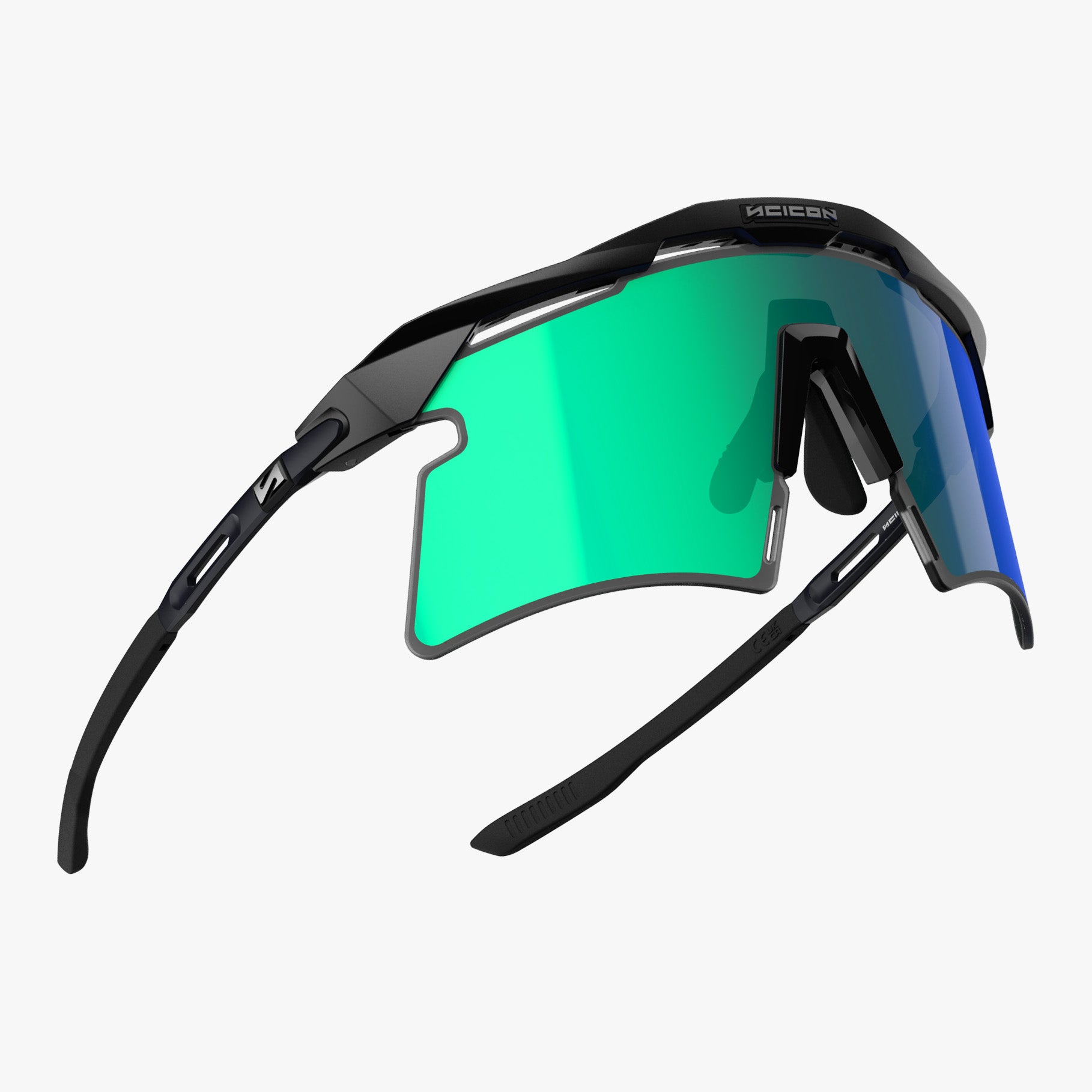Купить Спортивные очки Scicon Aeroshade 2.0 Titanium Sunglasses Black Matt Multi Mirror Blue/Green + Pink, ey441701 7ft.ru в интернет магазине Семь Футов