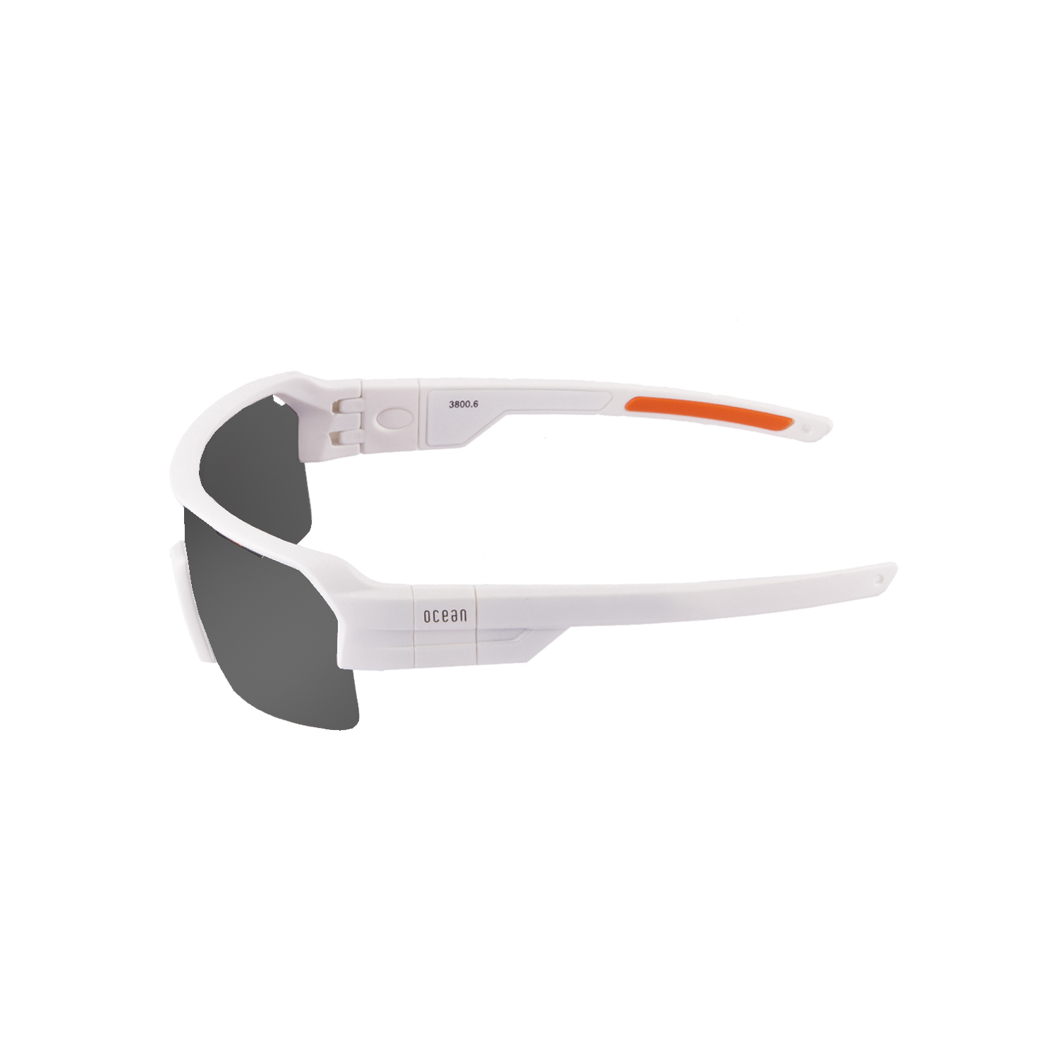 Купить Спортивные очки с диоптриями OCEAN Race Matt White / Grey Polarized lenses, rx-687/3800.2x 7ft.ru в интернет магазине Семь Футов
