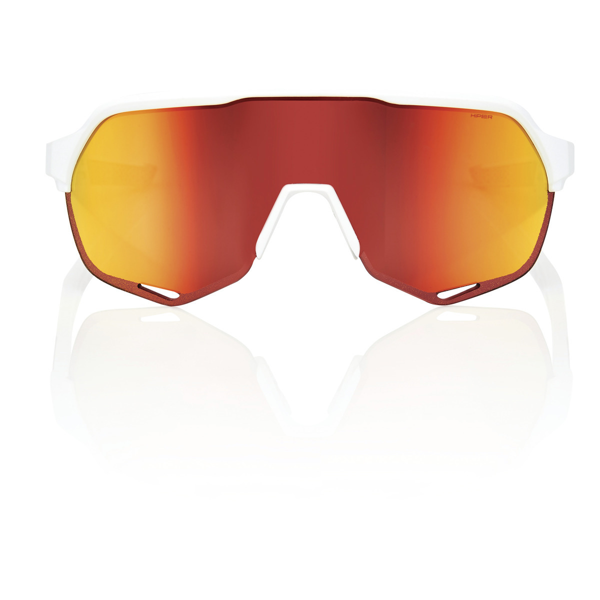 Купить Спортивные очки 100% S2 / Soft Tact Off White / HiPER Red Multilayer Mirror Lens, 60006-00007 7ft.ru в интернет магазине Семь Футов
