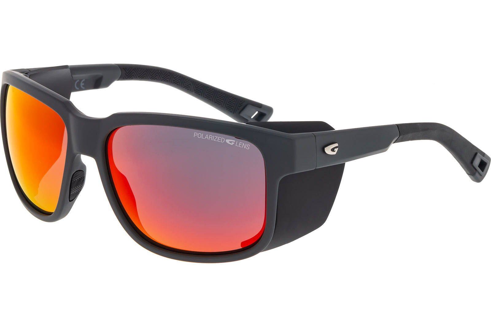 Купить Спортивные очки GOG Makalu / Matt Grey-Black / Polarized Red Lens, e455-4p 7ft.ru в интернет магазине Семь Футов