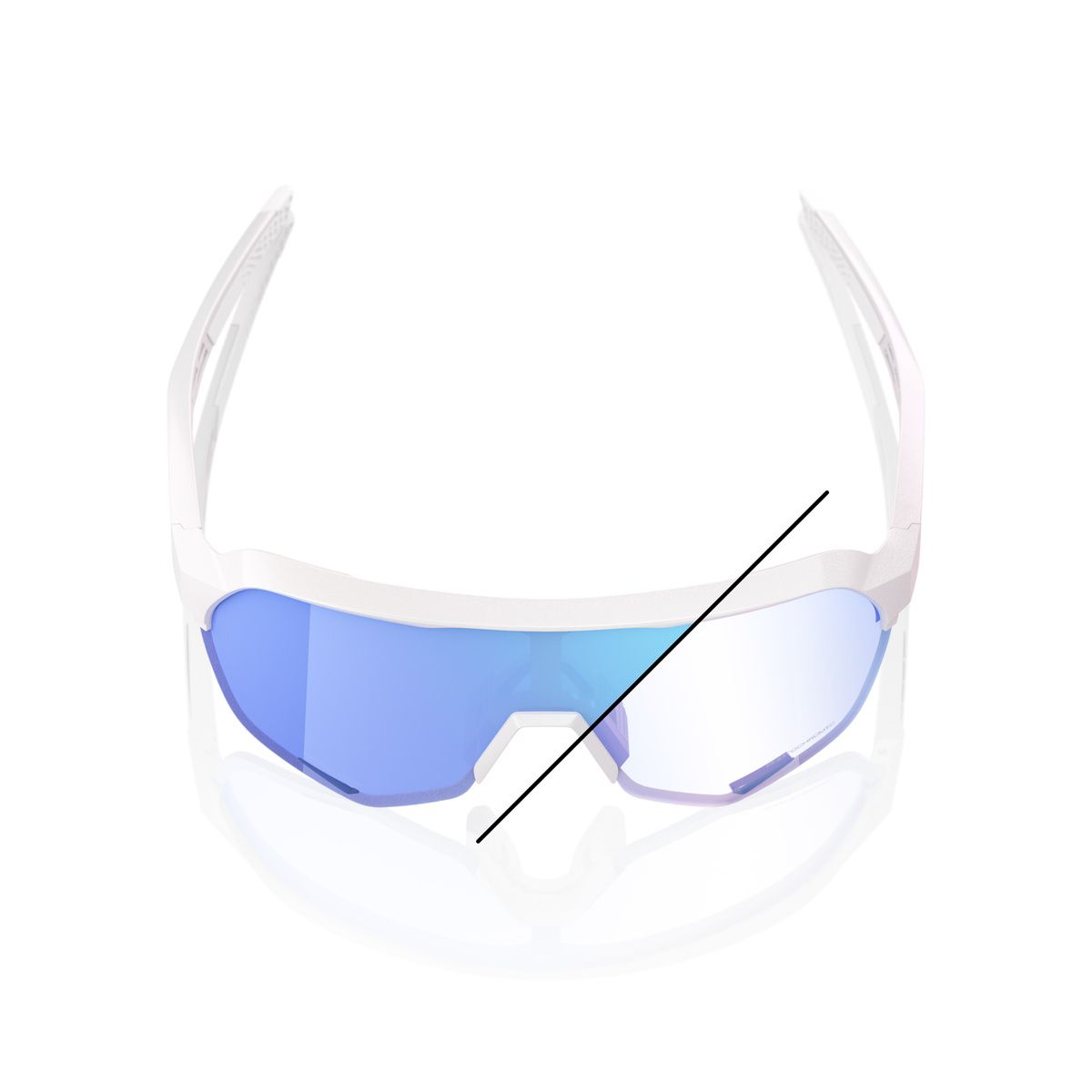 Купить Спортивные очки 100% S2 - Bastille LE - Pearl White Glitter - Blue Mirror Photochromic, 60006-00030 7ft.ru в интернет магазине Семь Футов