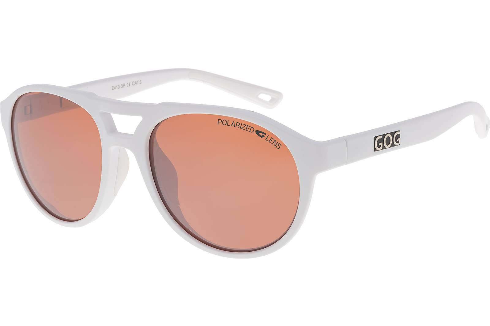 Купить Спортивные очки GOG Nanga / Matt White / Polarized Reflex Silver, e410-3p 7ft.ru в интернет магазине Семь Футов