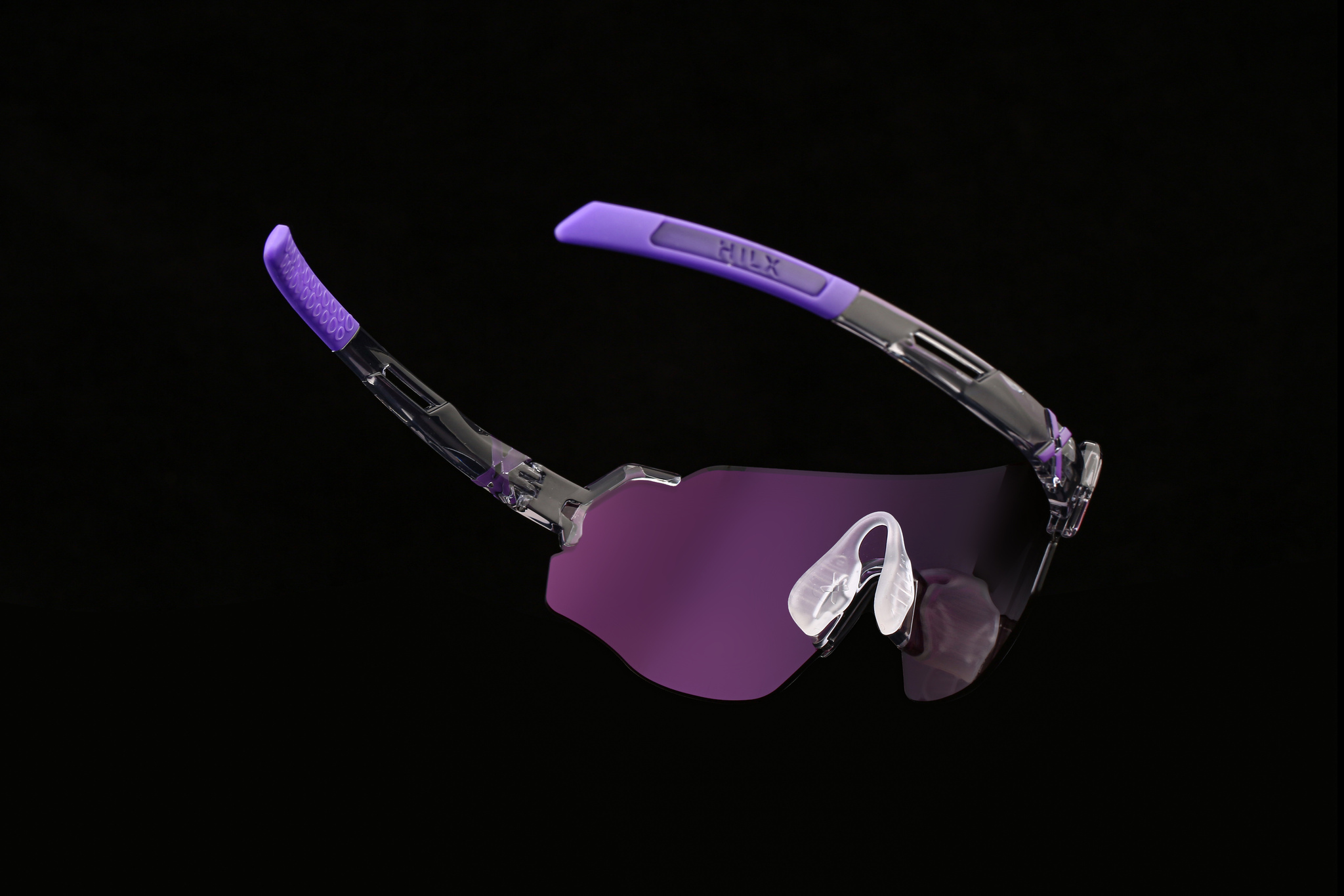 Купить Спортивные очки с диоптриями HILX Savage (L) Shiny Crystal Grey Purple / Purple Lens, rx-562/hsa00416-sv4pr15 7ft.ru в интернет магазине Семь Футов
