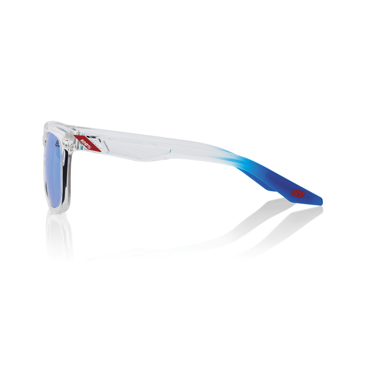 Купить Спортивные очки 100% HUDSON - Jorge Martin SE Polished Clear - HiPER Blue Multilayer Mirror Lens, 60027-00009 7ft.ru в интернет магазине Семь Футов