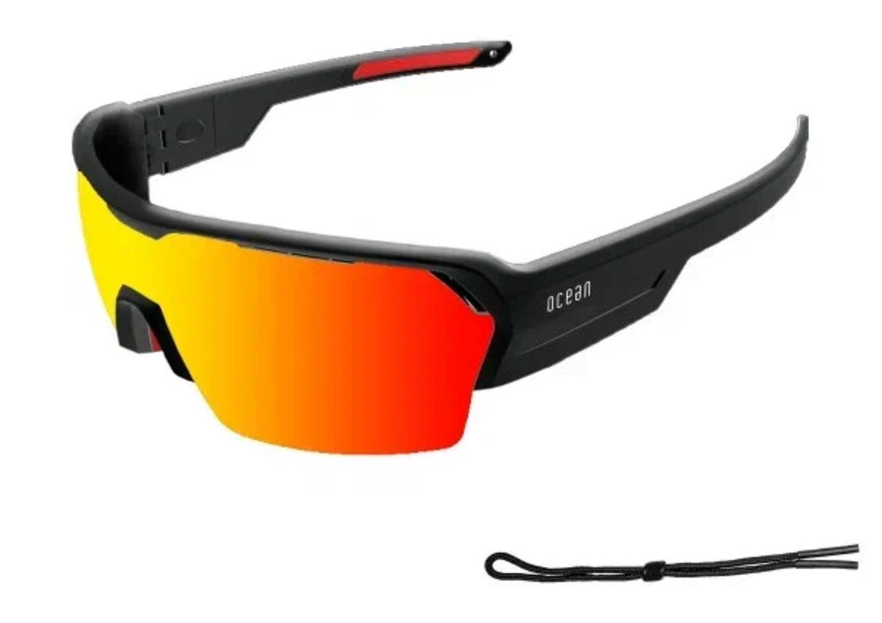 Купить Спортивные очки с диоптриями OCEAN Race Black / Revo Orange Polarized lenses, rx-687/3803.1x 7ft.ru в интернет магазине Семь Футов