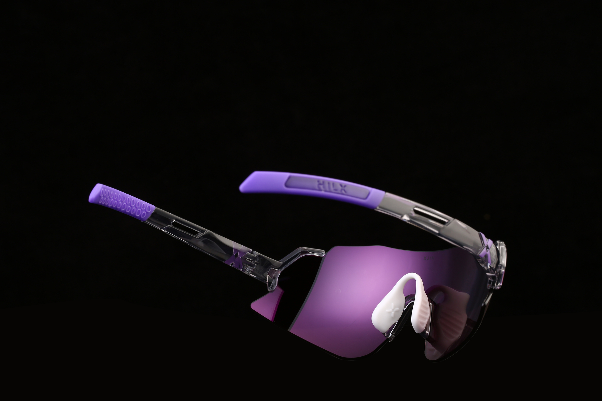 Купить Спортивные очки HILX Savage 2.0 Shiny Crystal Grey Purple / Photochromic Purple Mirror Lens, hsa05407-sv5xph12 7ft.ru в интернет магазине Семь Футов