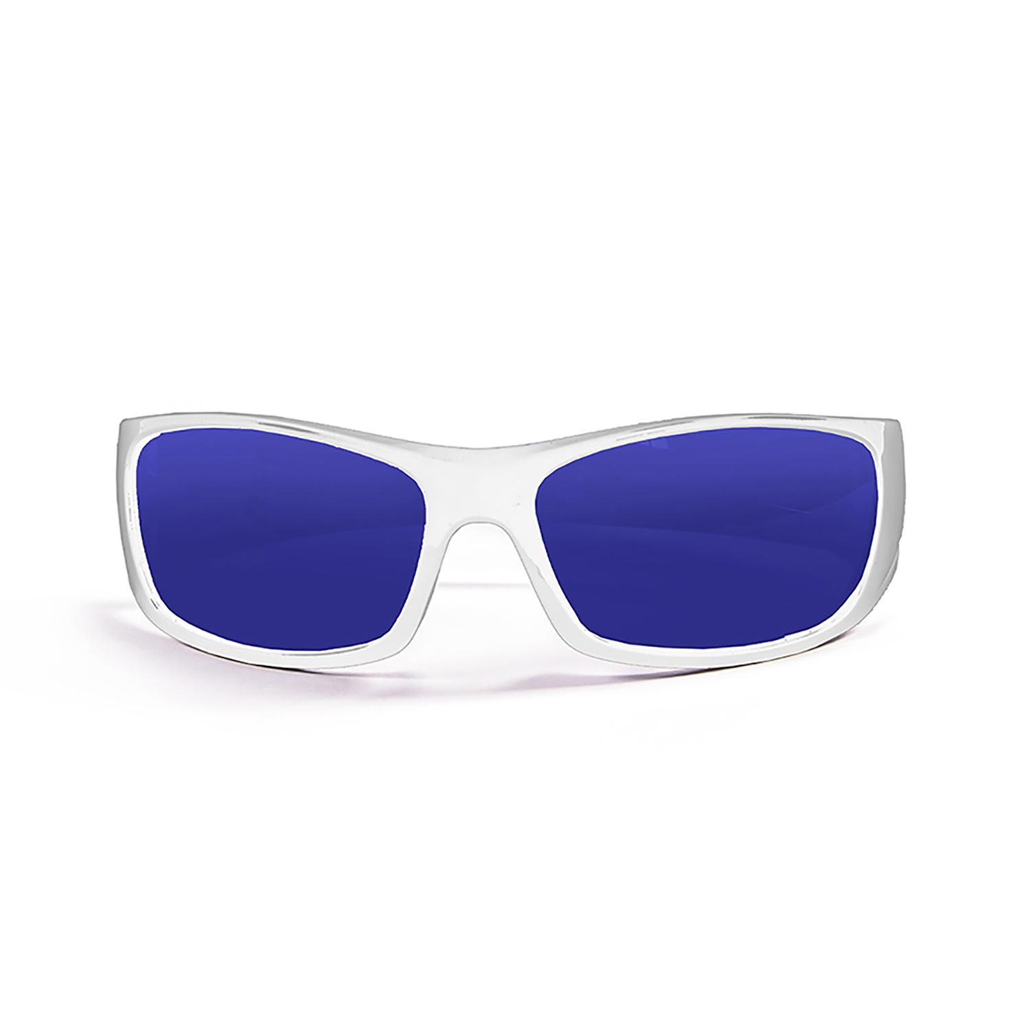 Купить Спортивные очки Ocean Bermuda Белые/Зеркально-синие линзы 7ft.ru в интернет магазине Семь Футов