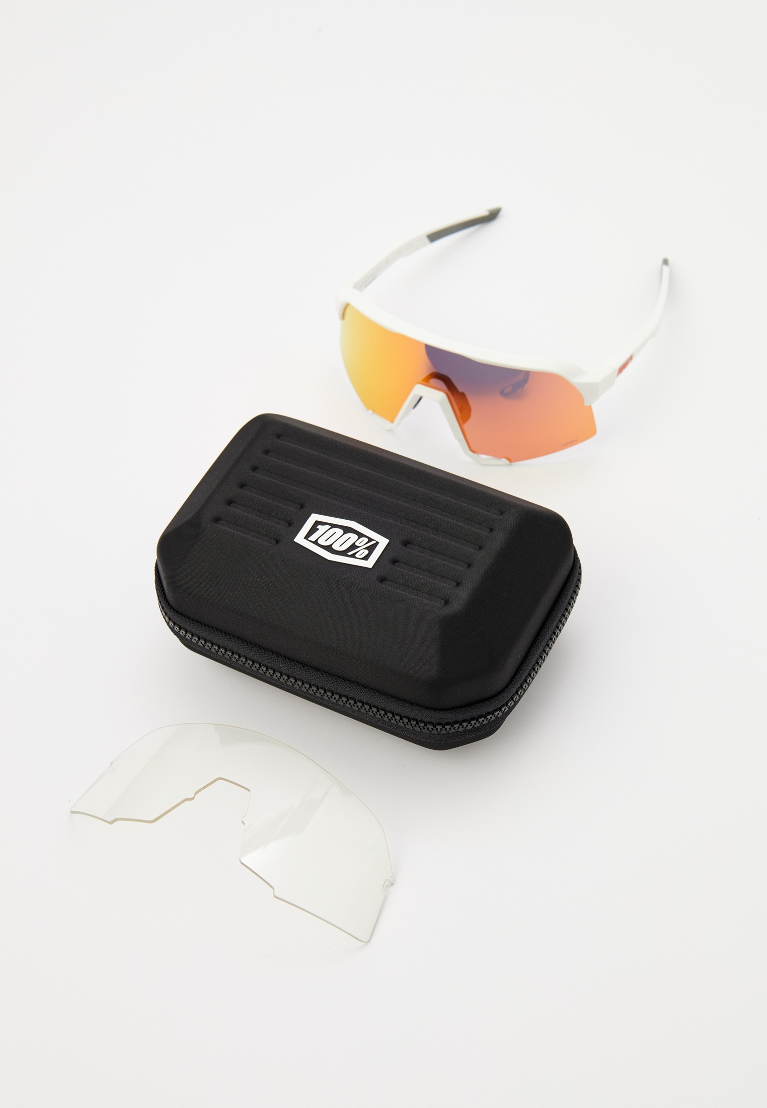 Купить Спортивные очки с диоптриями 100% S3 Soft Tact White - HiPER Red Mirror Lens, rx-056/60005-00009 7ft.ru в интернет магазине Семь Футов