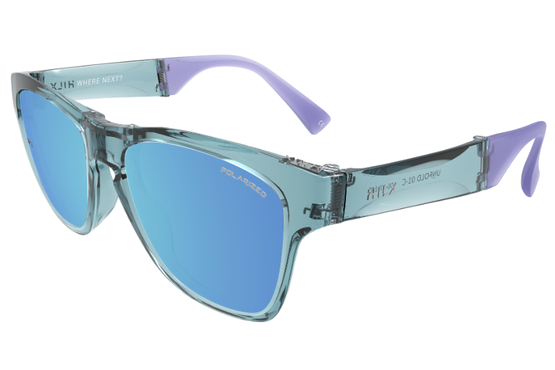 Купить Спортивные очки HILX Unfold Shiny Crystal Green / Blue Polarized Lens, huf01611-ufbl12 7ft.ru в интернет магазине Семь Футов