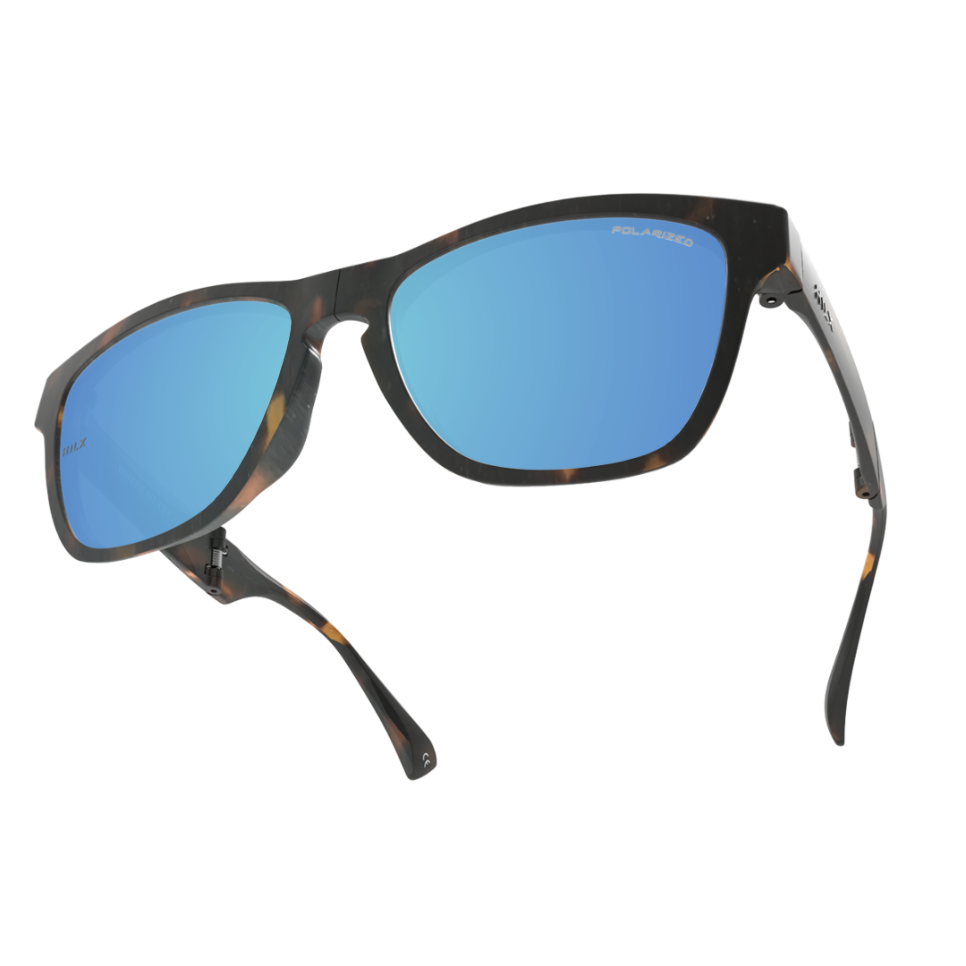Купить Спортивные очки HILX Unfold Matt Tortoise / Blue Polarized Lens, huf01602-ufbl12 7ft.ru в интернет магазине Семь Футов