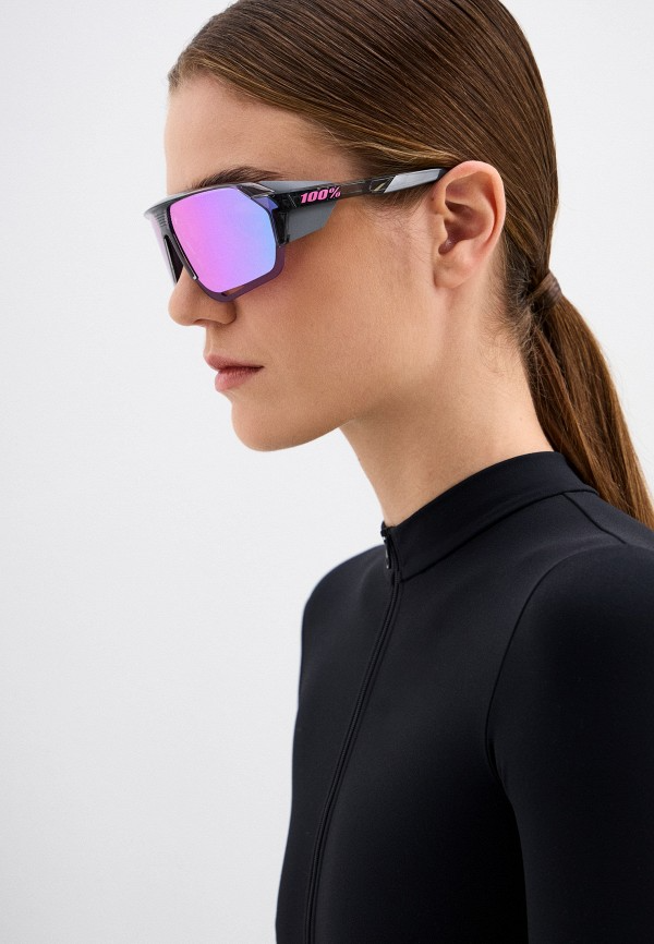 Купить Спортивные очки с диоптриями 100% Norvik / Polished Translucent Grey / Purple Multilayer Mirror Lens, rx-018/60031-00008 7ft.ru в интернет магазине Семь Футов