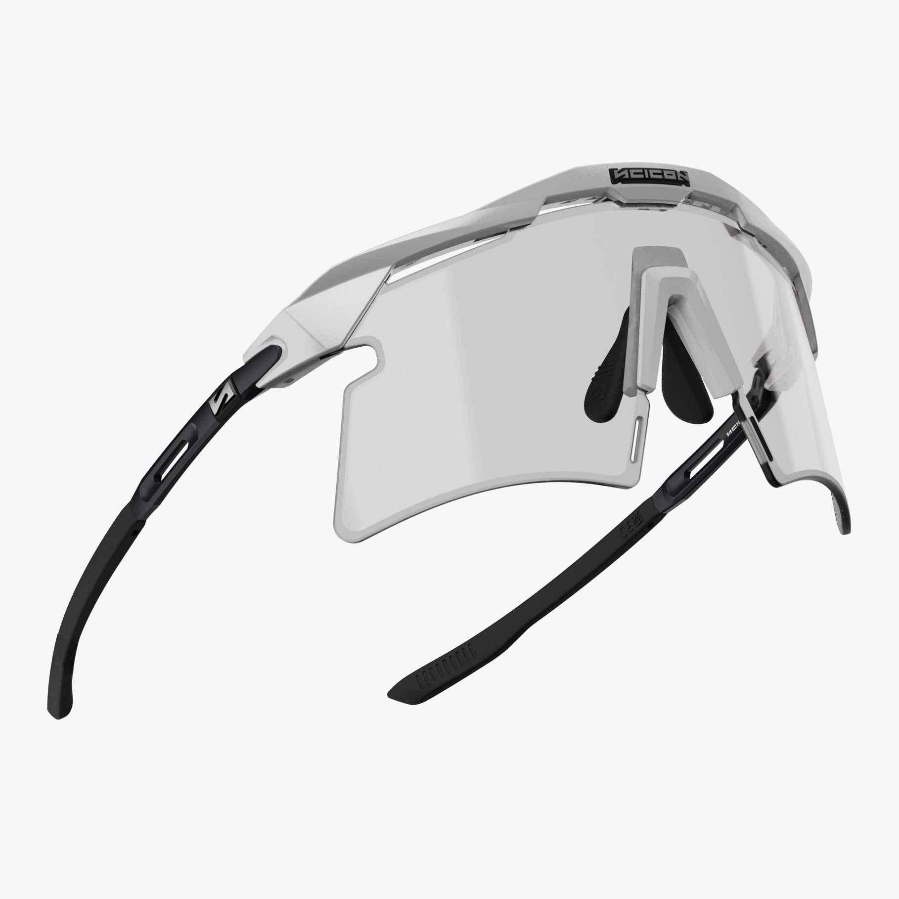 Купить Спортивные очки c диоптриями Scicon Aeroshade 2.0 Titanium Sunglasses White Matt Photochromic Grey, rx-937/ey440118 7ft.ru в интернет магазине Семь Футов