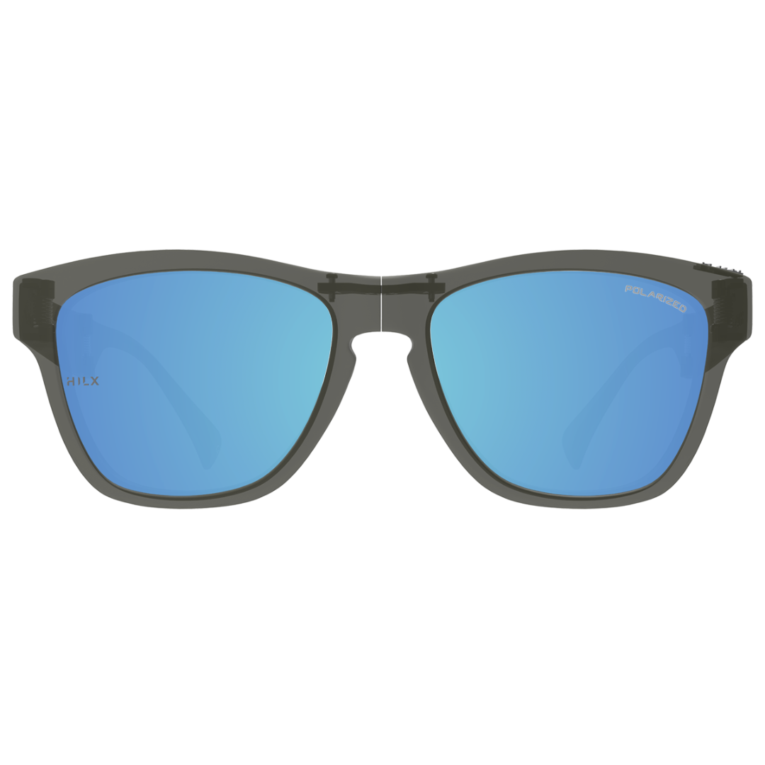 Купить Спортивные очки HILX Unfold Matt Metallic Grey / Blue Polarized Lens, huf01607-ufbl12 7ft.ru в интернет магазине Семь Футов