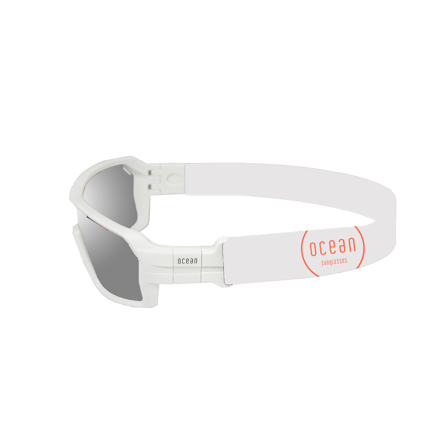 Купить Спортивные очки с диоптриями OCEAN Chameleon Matt White / Revo Grey Polarized lenses, rx-687/3700.6 7ft.ru в интернет магазине Семь Футов