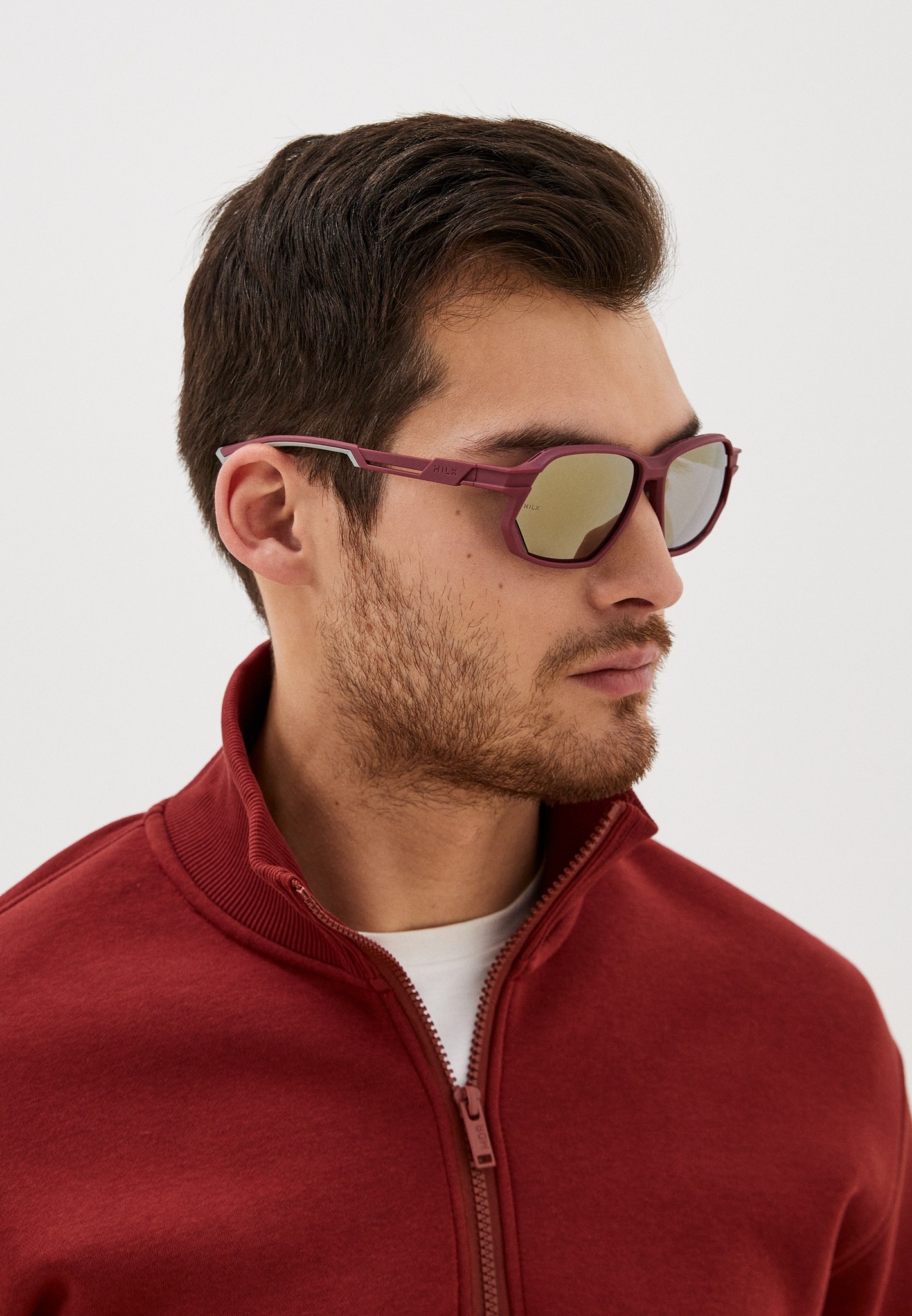 Купить Спортивные очки HILX Syndicate Matt Solid Brick Red / Gold Polarized Lens, hsd03302-sdgd14 7ft.ru в интернет магазине Семь Футов