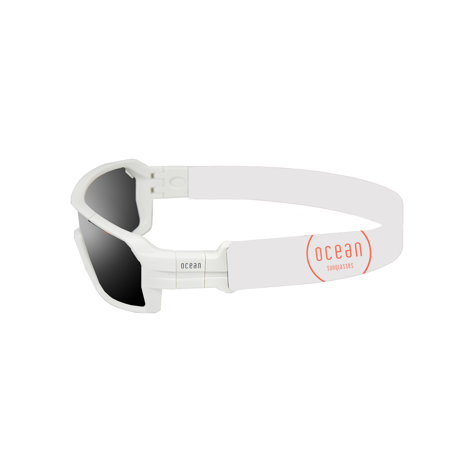 Купить Спортивные очки с диоптриями OCEAN Chameleon Matt White / Grey Polarized lenses, rx-687/3700.2 7ft.ru в интернет магазине Семь Футов
