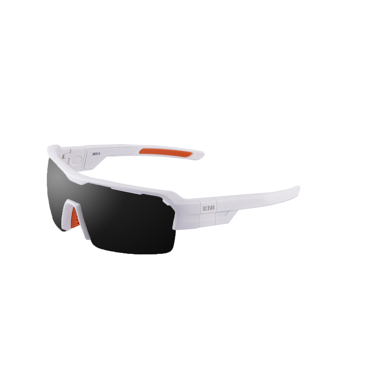 Купить Спортивные очки с диоптриями OCEAN Race Matt White / Grey Polarized lenses, rx-687/3800.2x 7ft.ru в интернет магазине Семь Футов