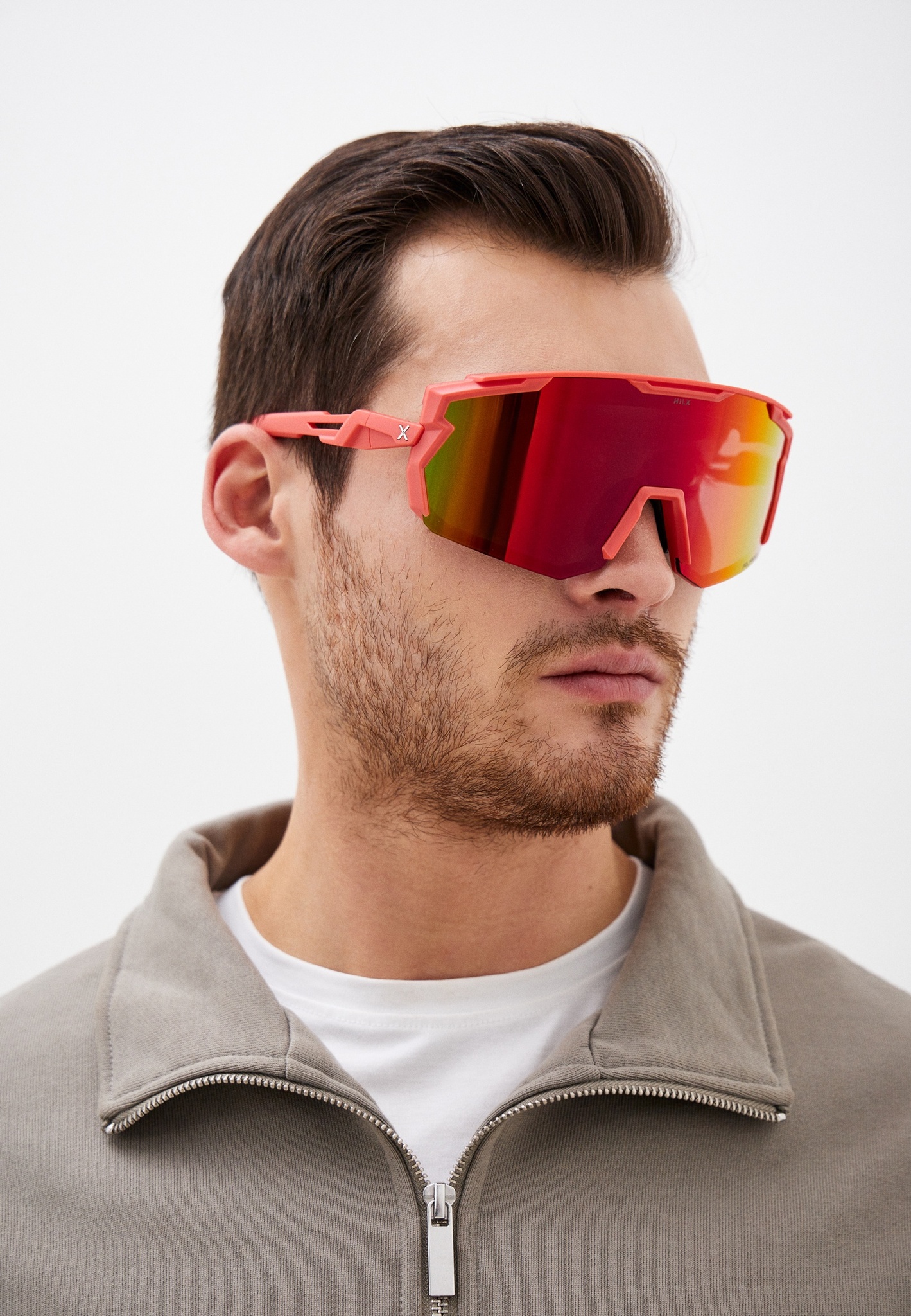 Купить Спортивные очки с диоптриями HILX Samurai / Matt Solid Red / Red Polarized Lens + Clear Lens, rx-738/hsm03904-smprd3 7ft.ru в интернет магазине Семь Футов