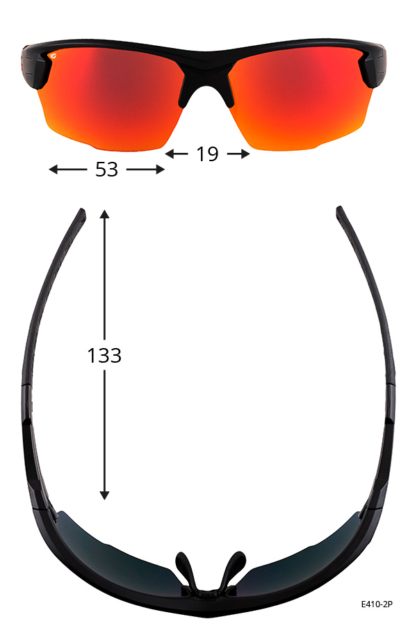 Купить Спортивные очки GOG Nanga / Matt Black / Polarized Reflex White-Blue, e410-2p 7ft.ru в интернет магазине Семь Футов