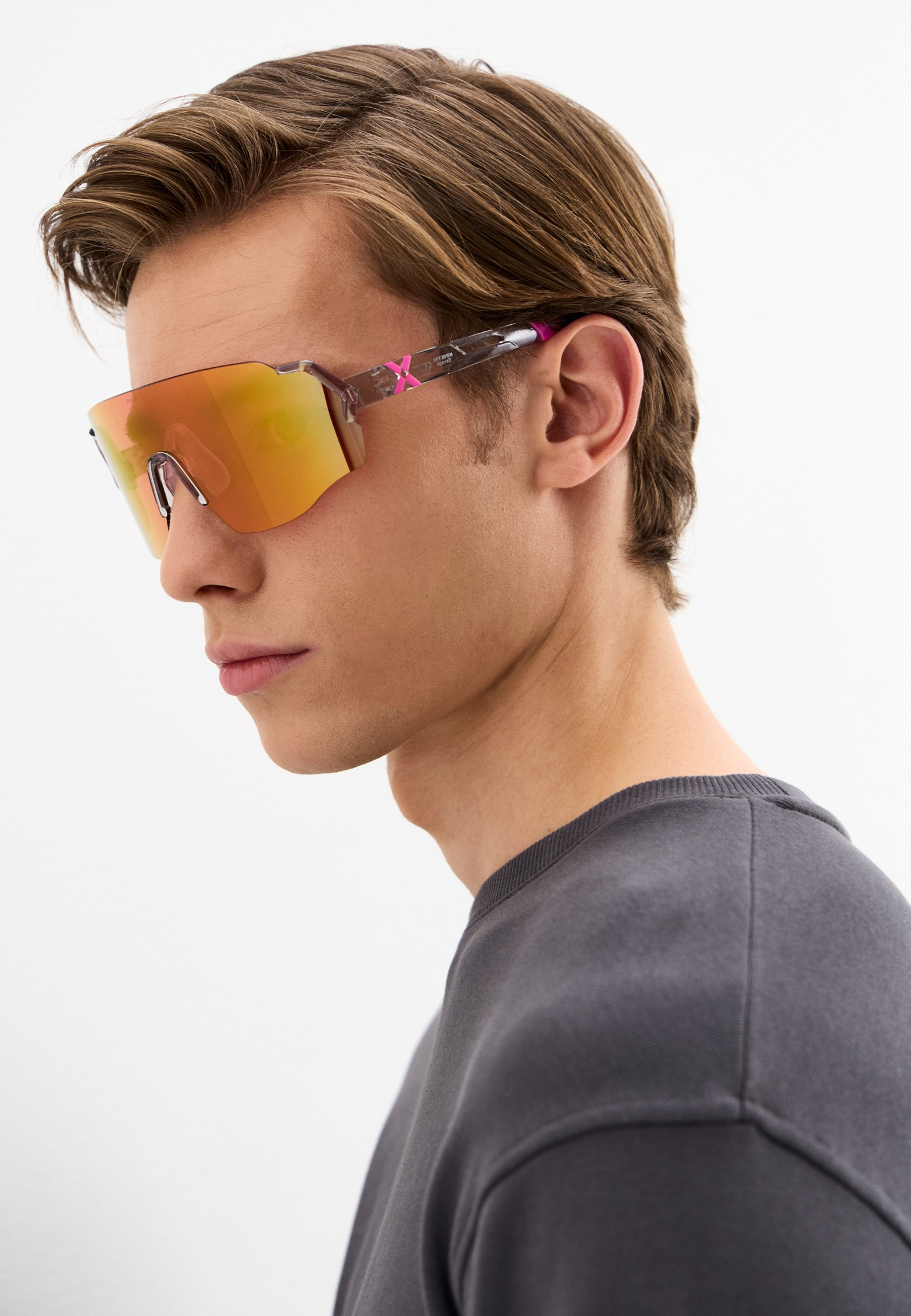 Купить Спортивные очки с диоптриями HILX Savage (L) Shiny Crystal Grey Pink / Pink Lens, rx-562/hsa00418-sv4pk16 7ft.ru в интернет магазине Семь Футов