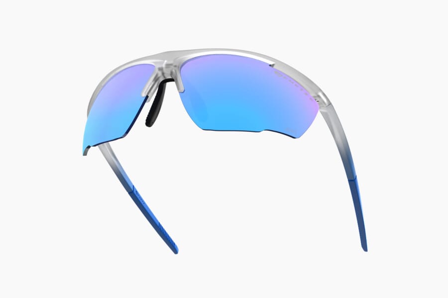 Купить Спортивные очки Demetz Relief L / Matte Crystal / Matte Blue 67-13 Grey Polarized Mirror Electric Blue Cat.3, relief7654se67 7ft.ru в интернет магазине Семь Футов